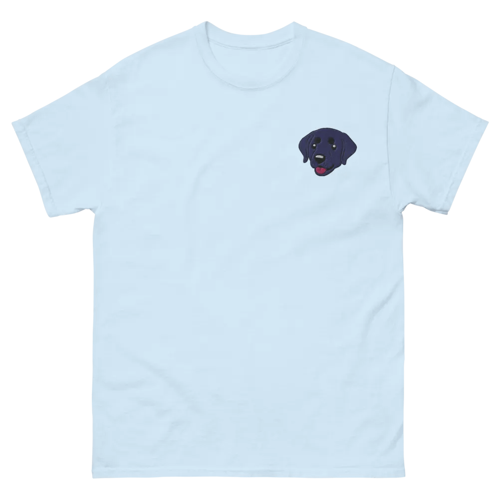 Black Labrador Retriever Dog Embroidered T-Shirt product image (3)