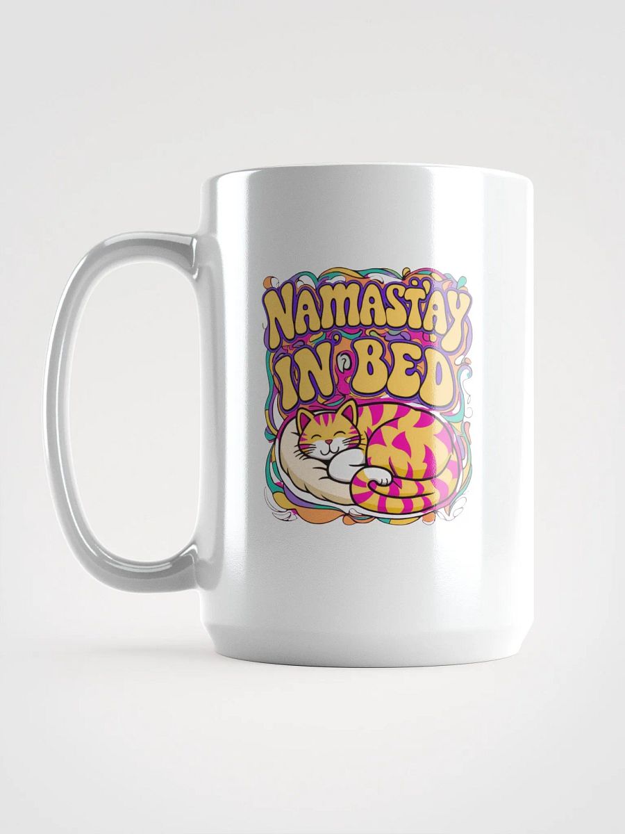 Namast'ay in Bed Cat Mug product image (3)