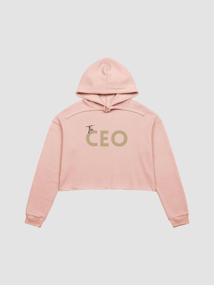 The CEO Cropped Hoodie - Peach product image (1)