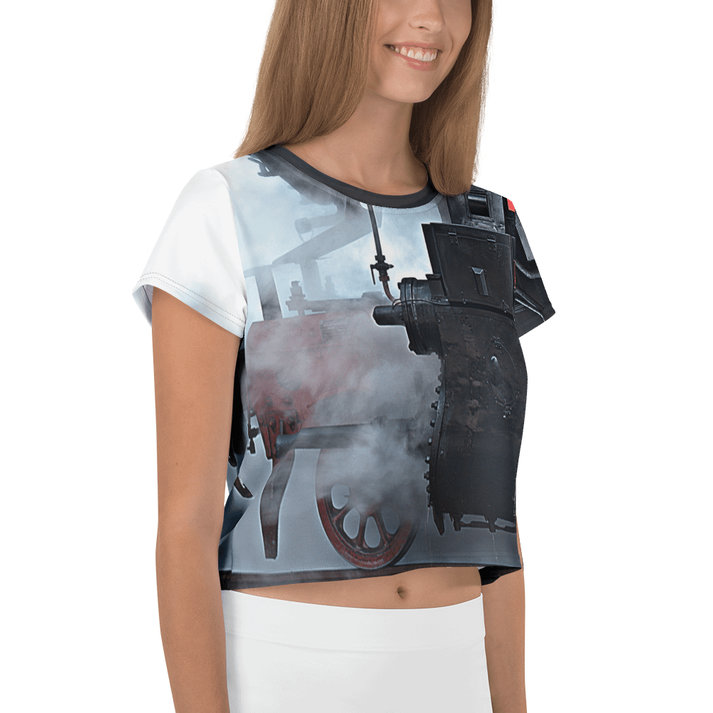 Crop-Top - Dampflokomotive Detailausschnitt product image (4)