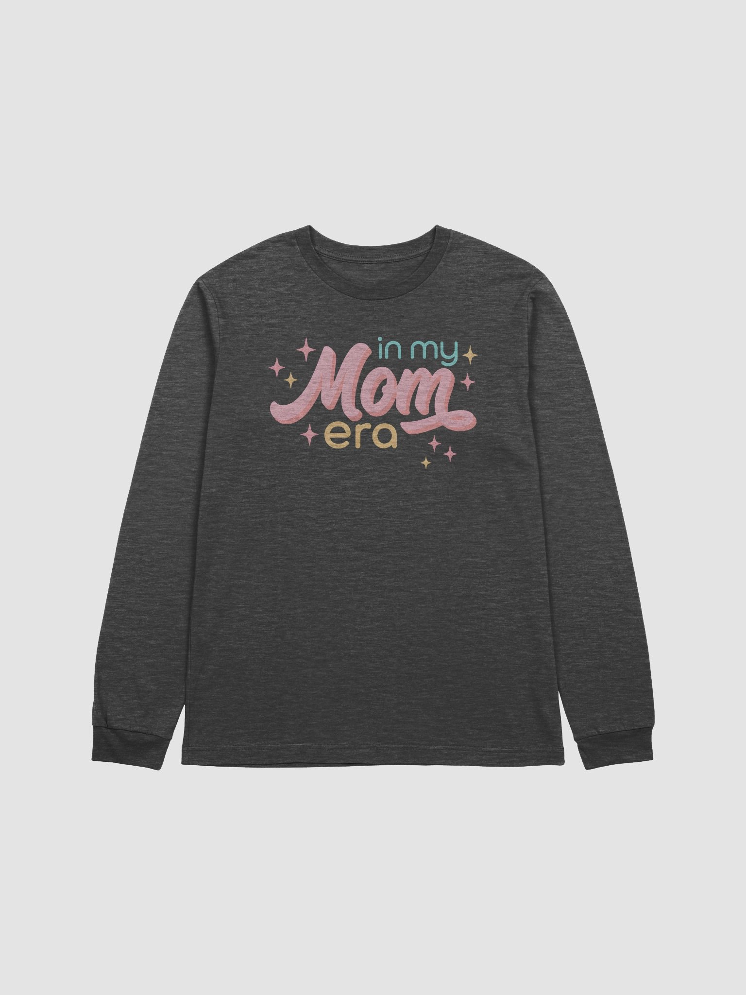 In My Mom Era Long Sleeve Tee – Retro Pastel Graphic Shirt for Moms product image (1)