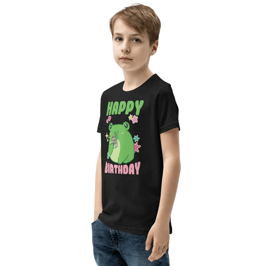 Happy Birthday (Cute Frog) T-Shirt For Kids product image (7)