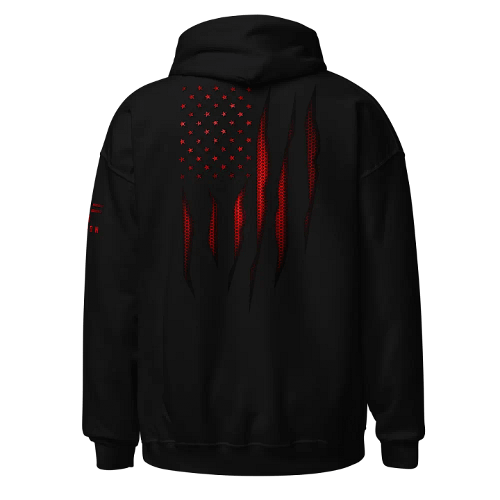 Red Carbon Onyx American Flag Hoodie product image (1)
