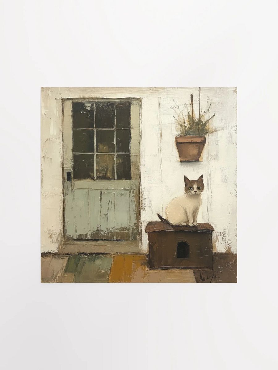 Farmhouse Sky: Porch Cat Art Print product image (1)