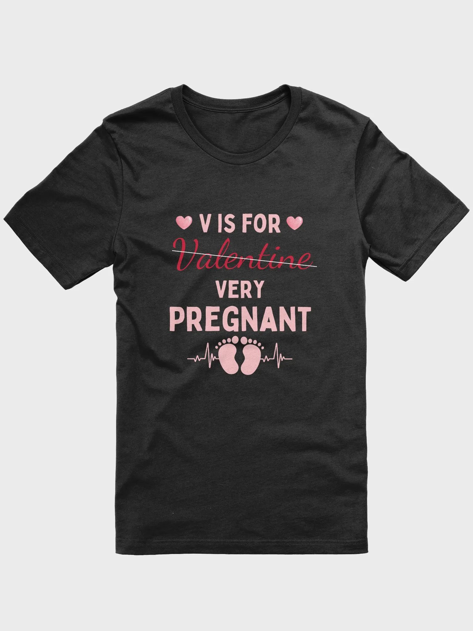 Valentine's Day Maternity Shirt, Pregnancy Announcement Tee product image (1)