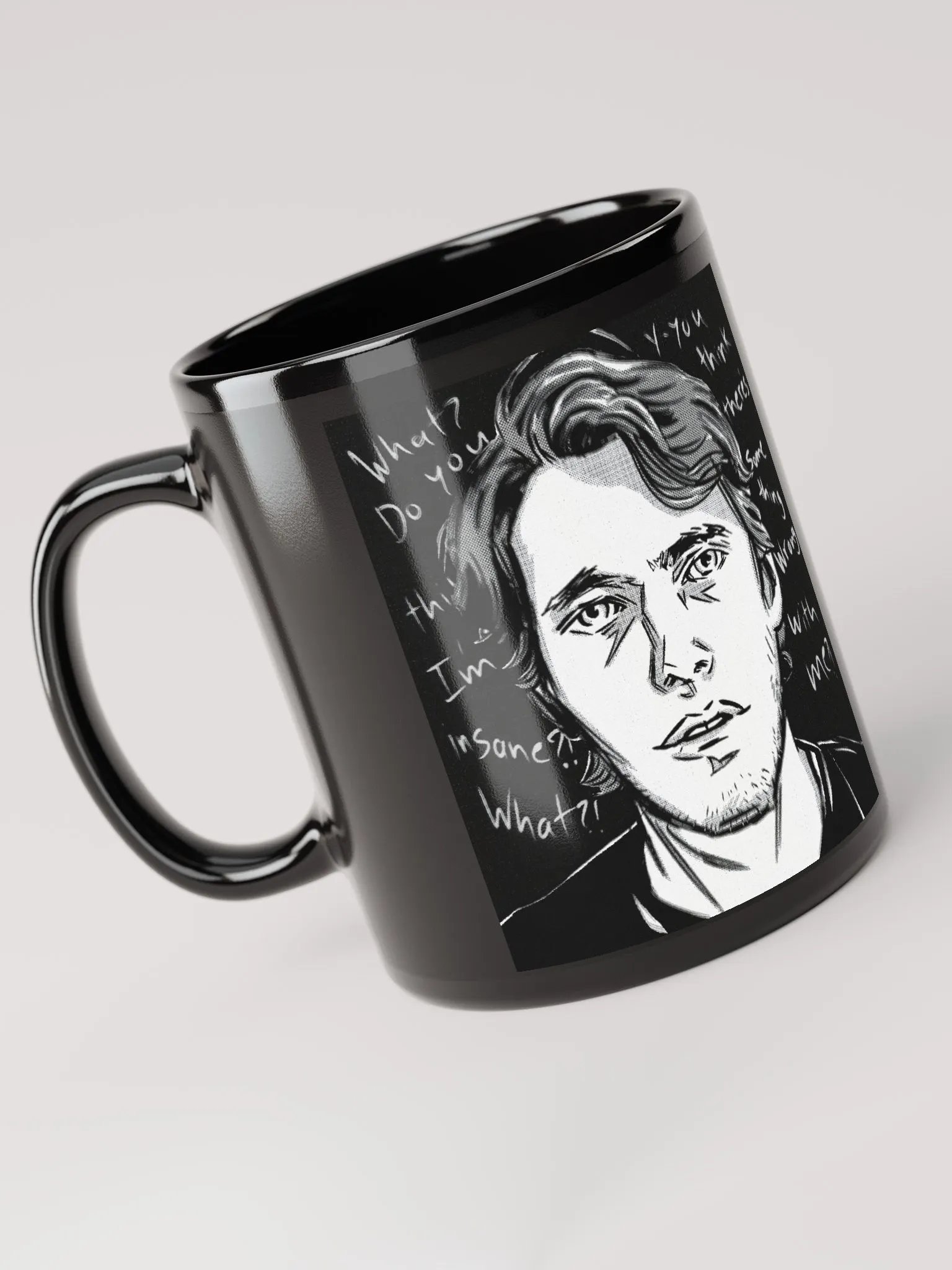 Totally Sane Jerma Black Mug product image (1)