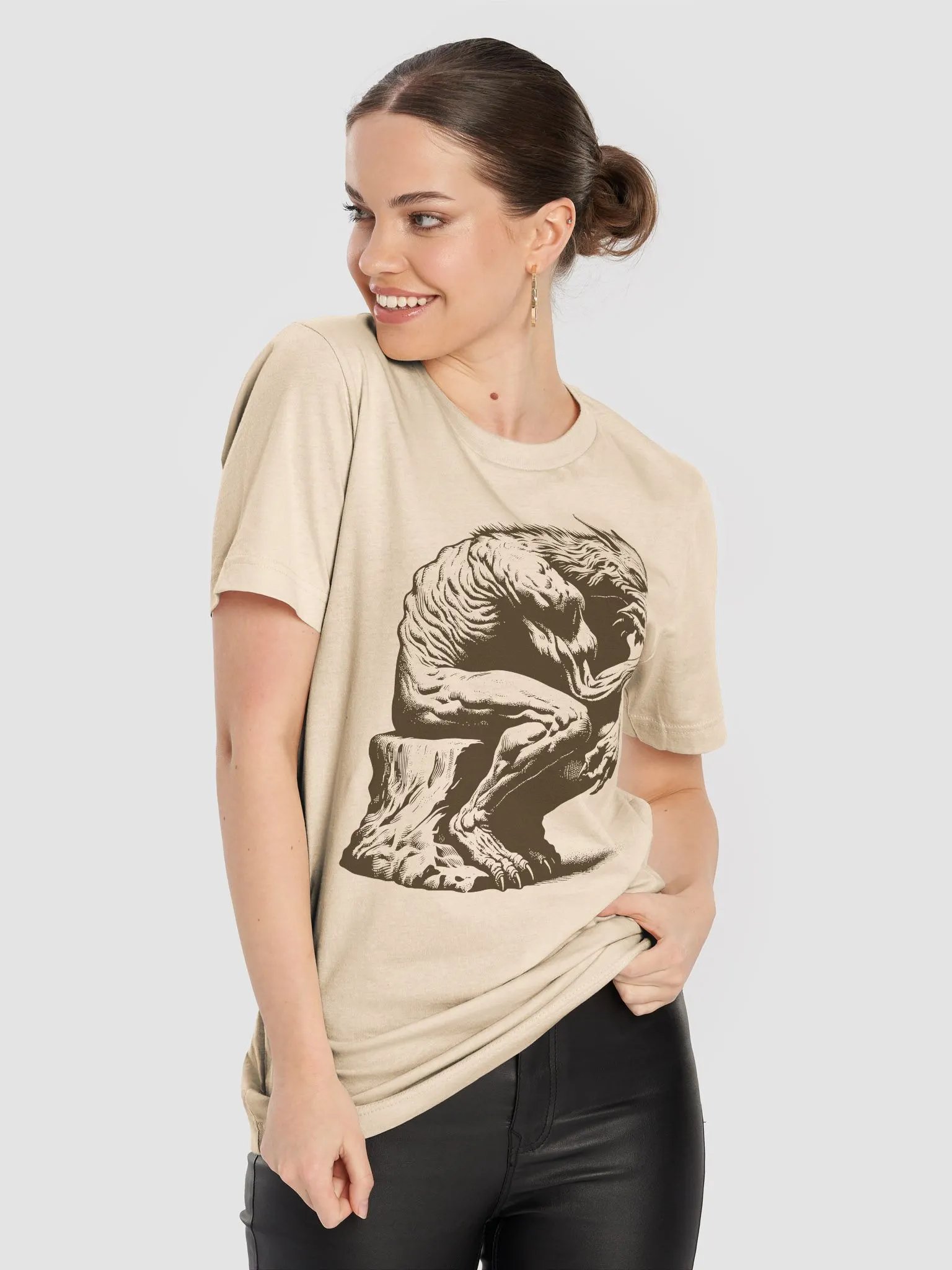 Chupacabra Thinker Unisex T-Shirt product image (6)