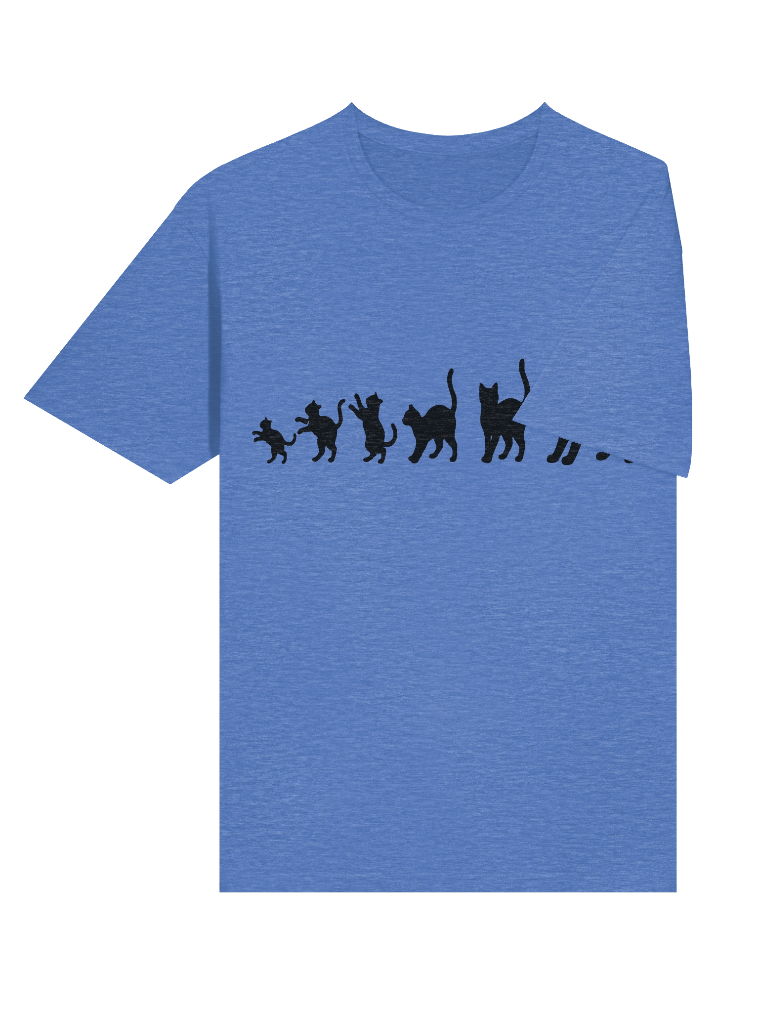 Pawsitive Progression: Premium Cotton Feline Graphic Tee product image (6)