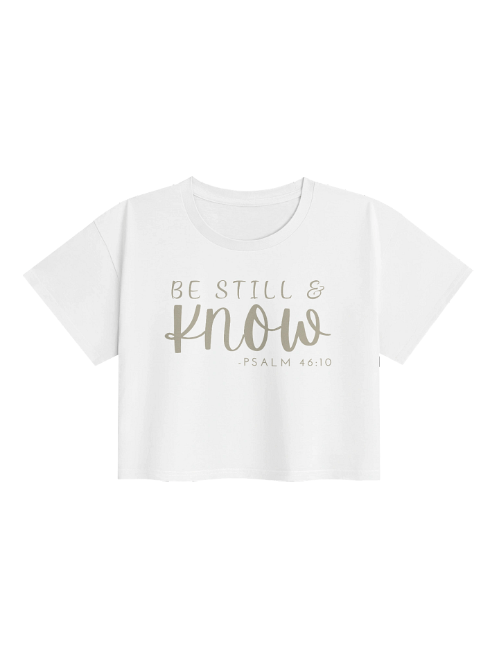Be Still & Know Women's Crop Top product image (4)