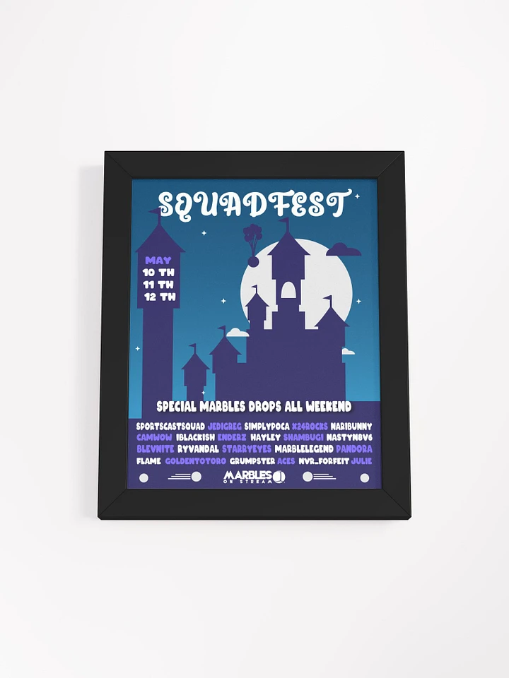 SQUAD FEST POSTER W/ FRAME 8x10 product image (1)