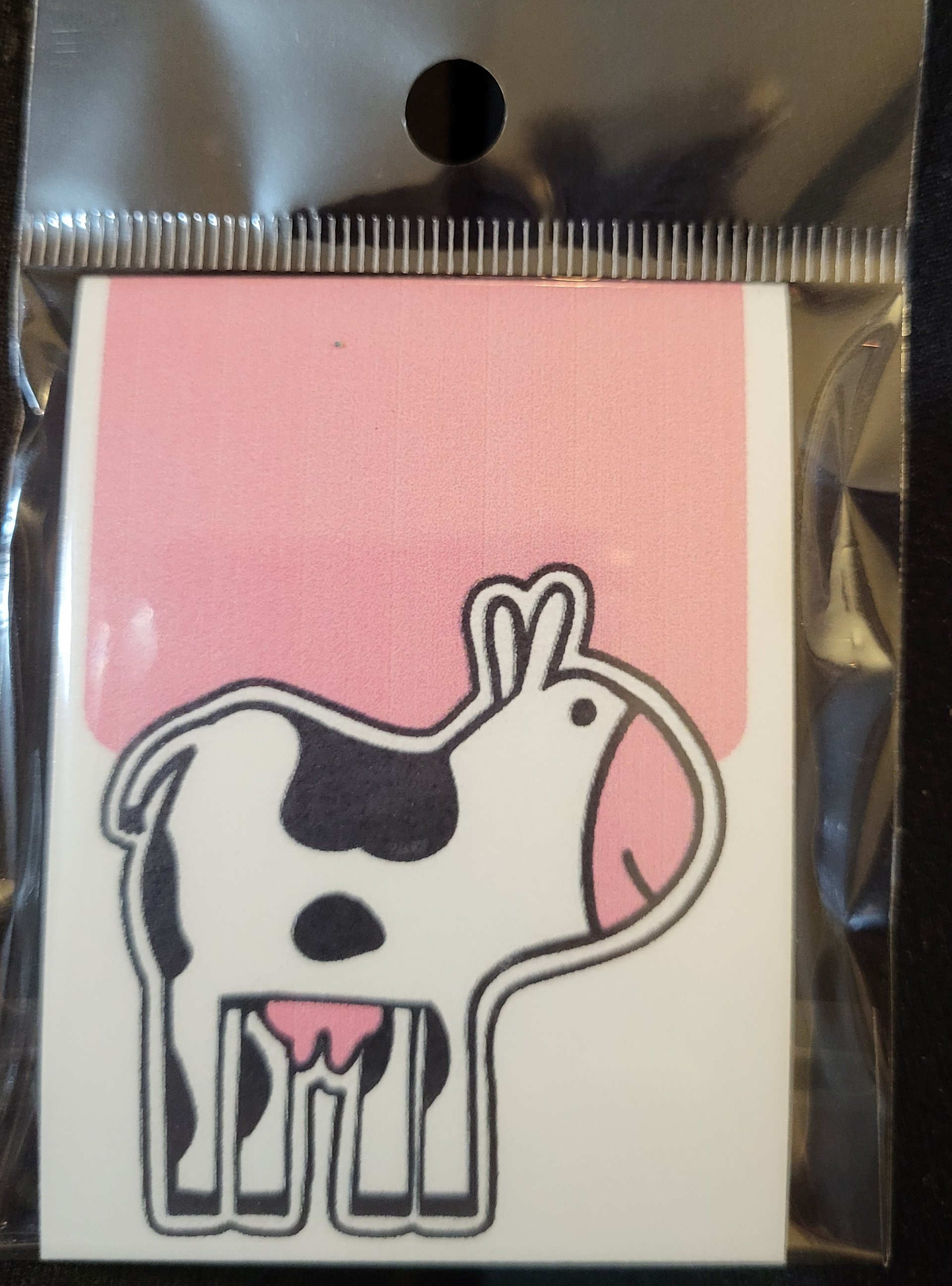 Cute Cartoon Baby Cow Magnetic Laminated Bookmark for Animal Lovers product image (1)