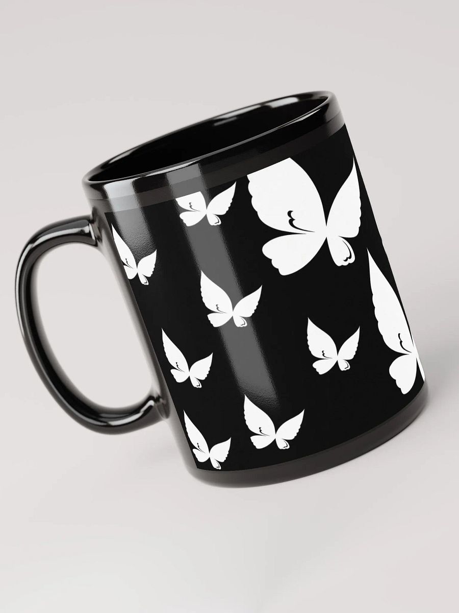 Butterfly Bliss Black Glossy Mug product image (6)