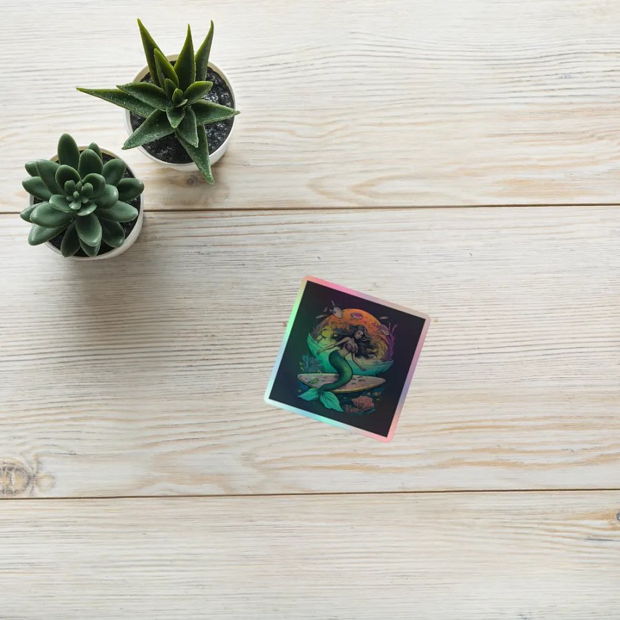 Moonlit Mermaid Holographic Sticker Sheet product image (10)