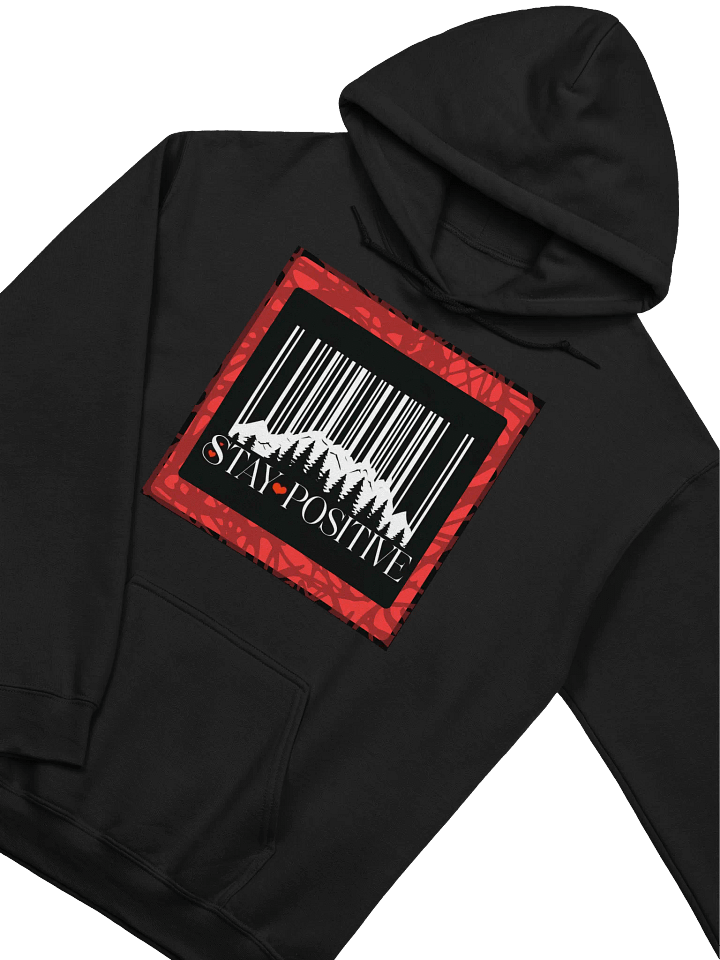 Mountain Barcode Stay Positive Hoodie product image (1)