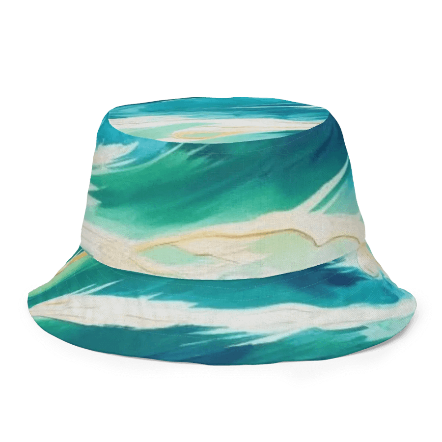 FOLLOWING SEA Fluidity in Green Reversible Bucket Hat product image (4)