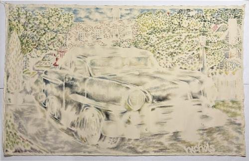 Edging Closer to Earth (1989) (61" x 90") Rolled Canvas Original product image (1)