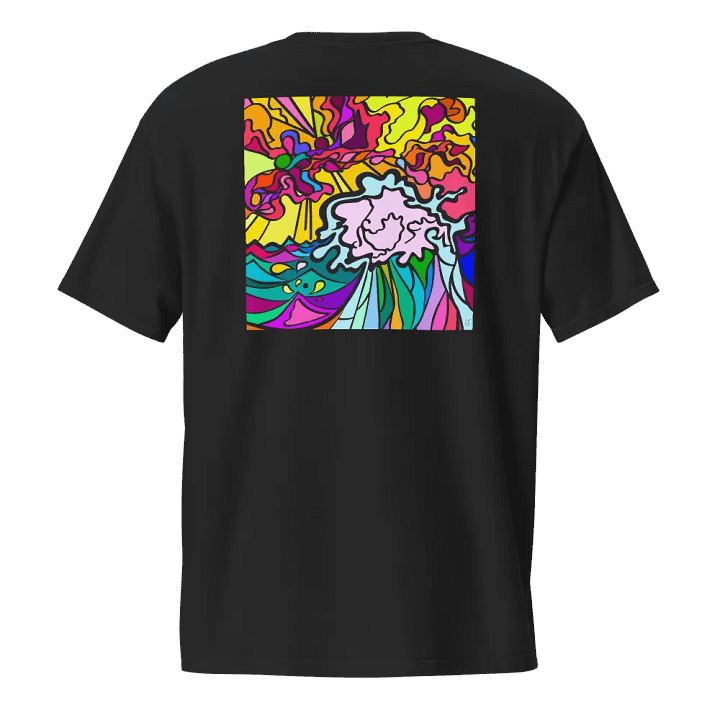 Psychedelic Swirls Unisex Pocket Tee - Wave at Sunset product image (2)