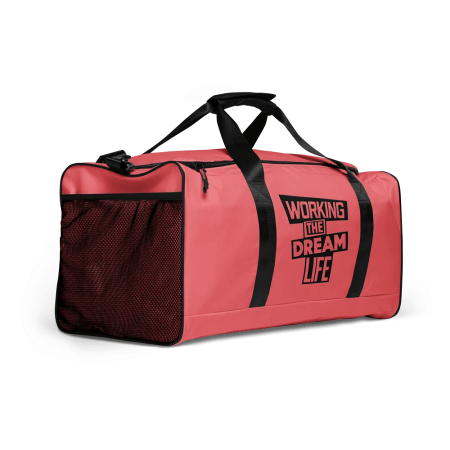 Pink All-Over Print Duffle Bag – Working The Dream Life | Premium Travel & Work Lifestyle Statement product image (7)