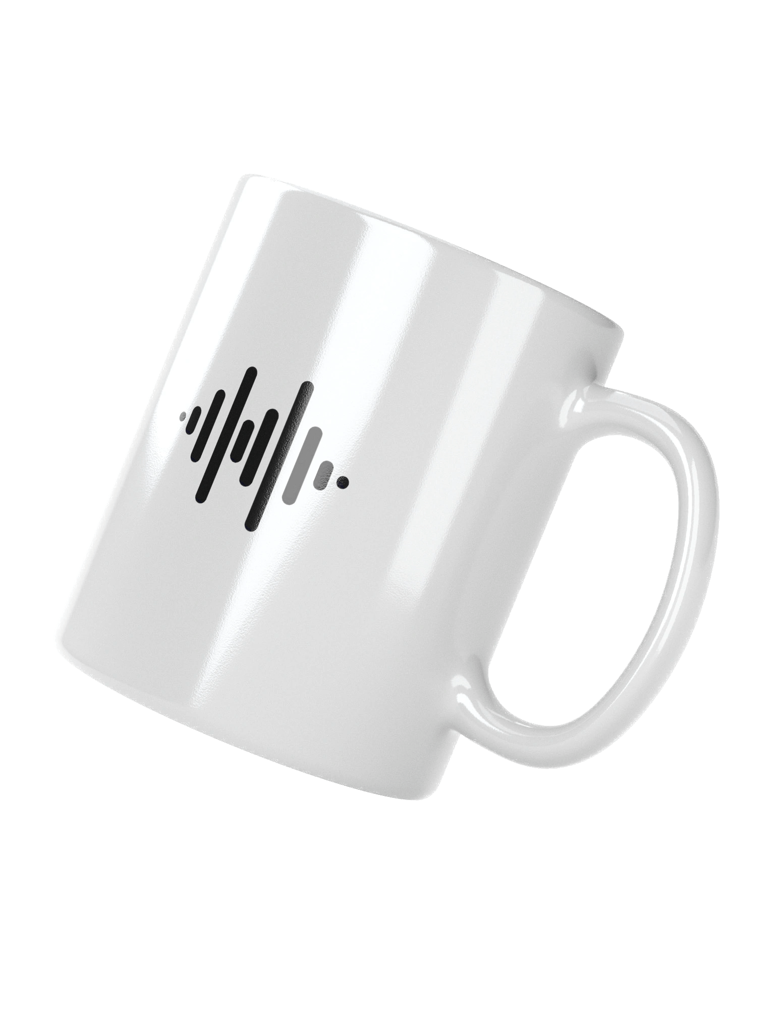 ASMR with MAPA White Mug – Black Soundwave Logo & Text (11oz, 15oz, 20oz) product image (7)