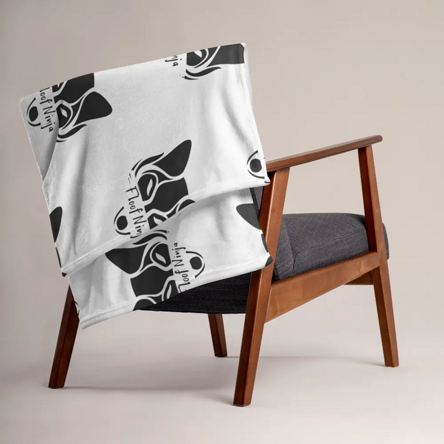 Floof Ninja Throw Blanket - 50″ × 60″ (127 × 153 cm) product image (3)