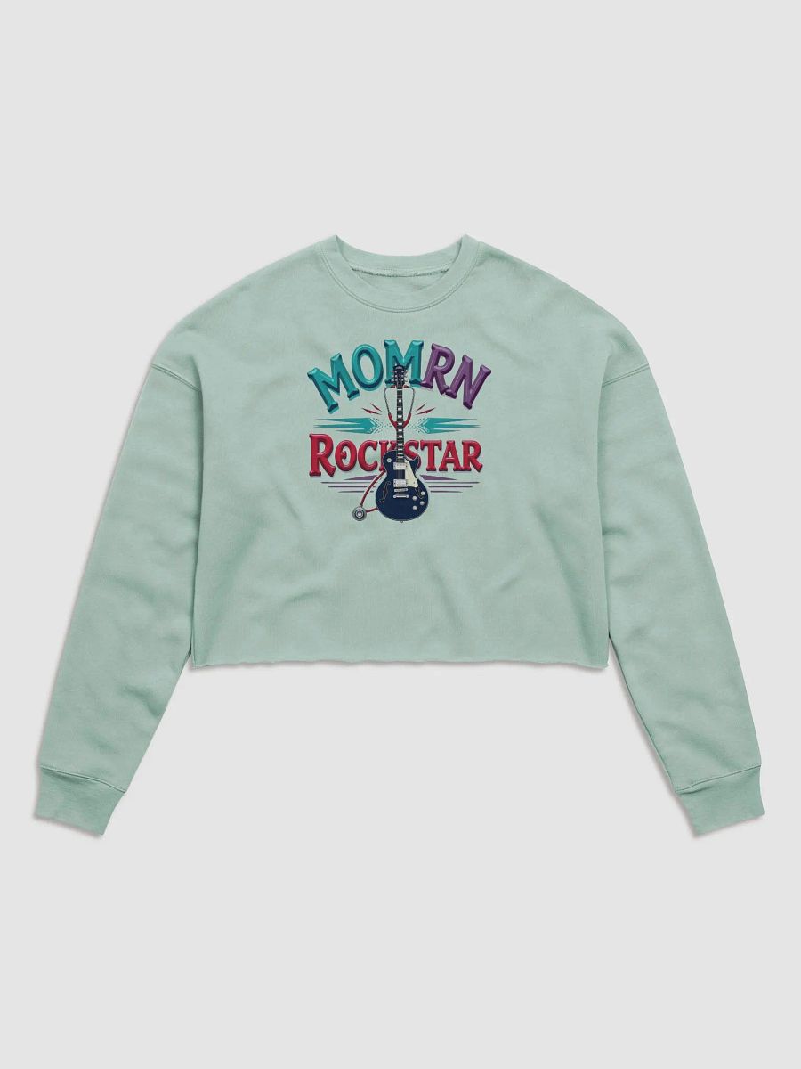 Rockstar Nurse Mom Crop Sweatshirt product image (4)