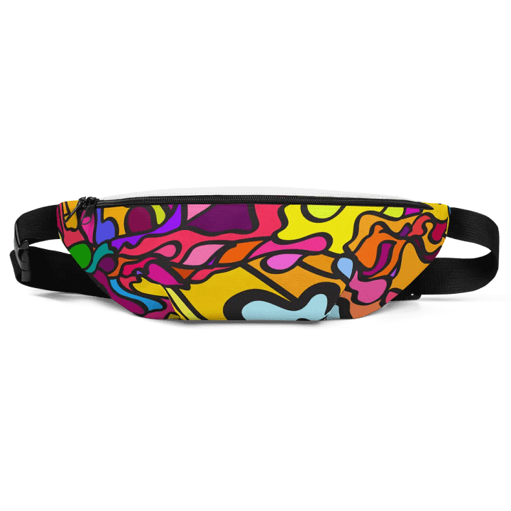 Vibrant Swirls All-Over Fanny Pack – Wave at Sunset product image (1)
