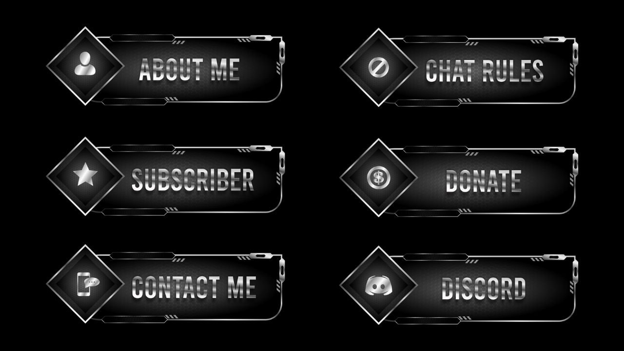 Black Metal Twitch Panels product image (1)