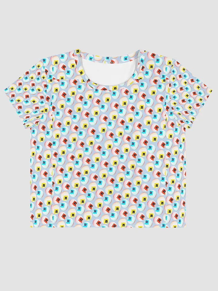 AIBALL All-Over Print Crop Tee (White) product image (1)