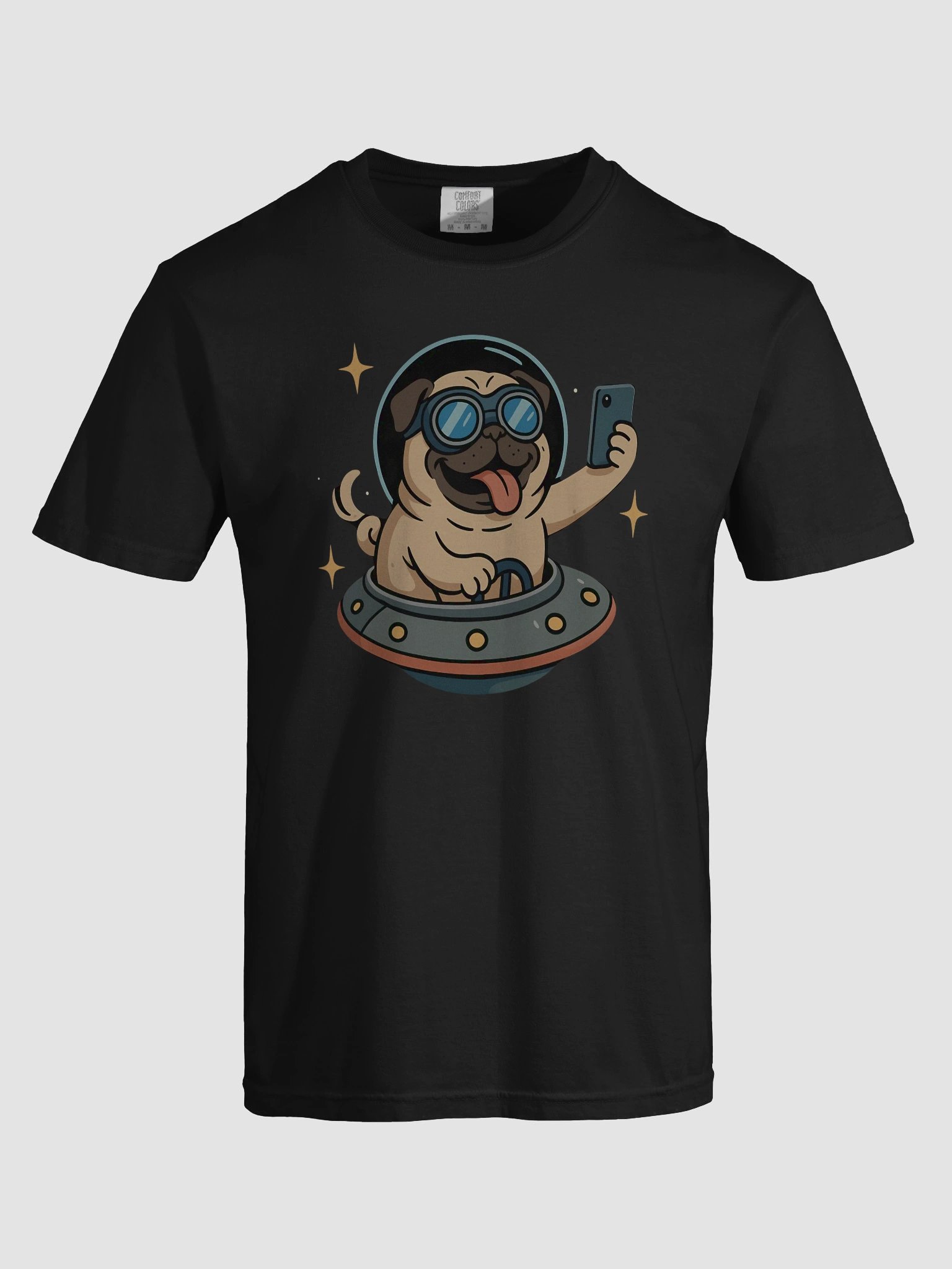 Pug in The Space T-Shirt product image (22)