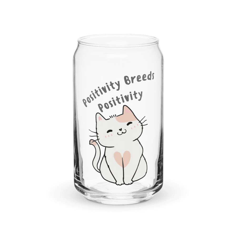 Smiling Cat Positivity Glass product image (2)