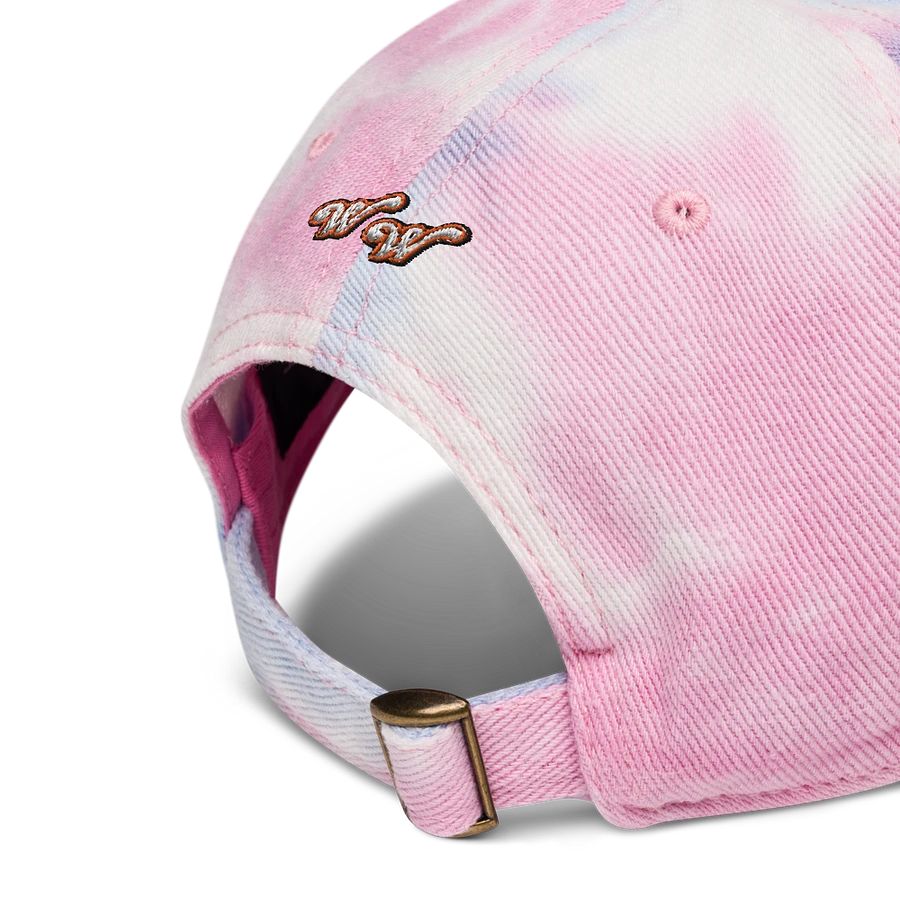 Just A (Wrestling) Girl Embroidered Tie Dye Dad Hat - Pink Font product image (5)