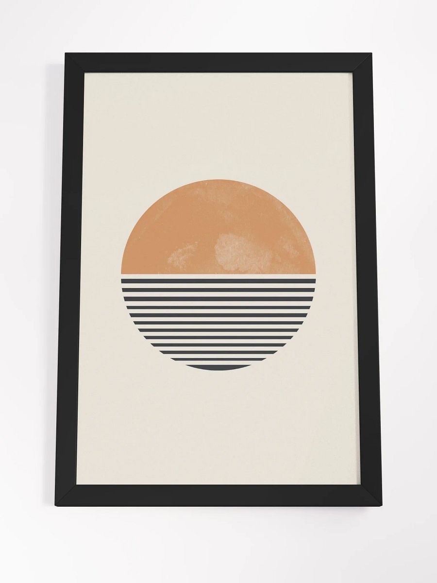 Sunset Stripes Framed Poster | Modern Wall Art to Brighten Your Space product image (4)