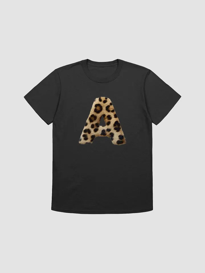 Leopard Print Letter A Unisex T-Shirt product image (1)