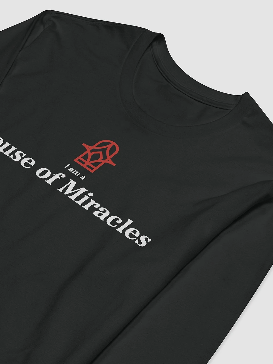 I am a House of Miracles - Longsleeve - Black product image (3)