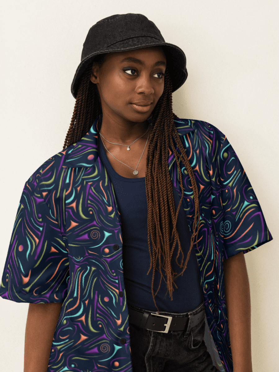Birds in Motion Unisex Button Down Shirt product image (6)