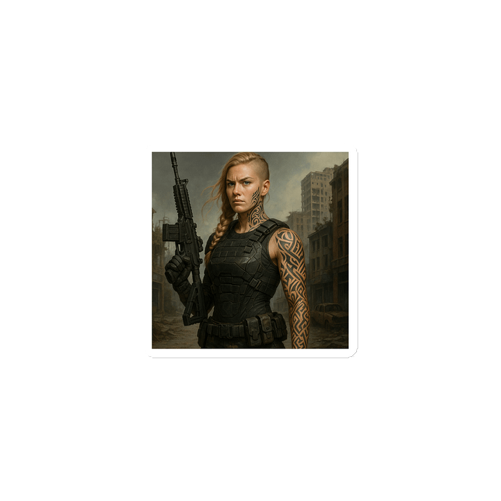 Tactical Warrior Woman Magnet product image (1)