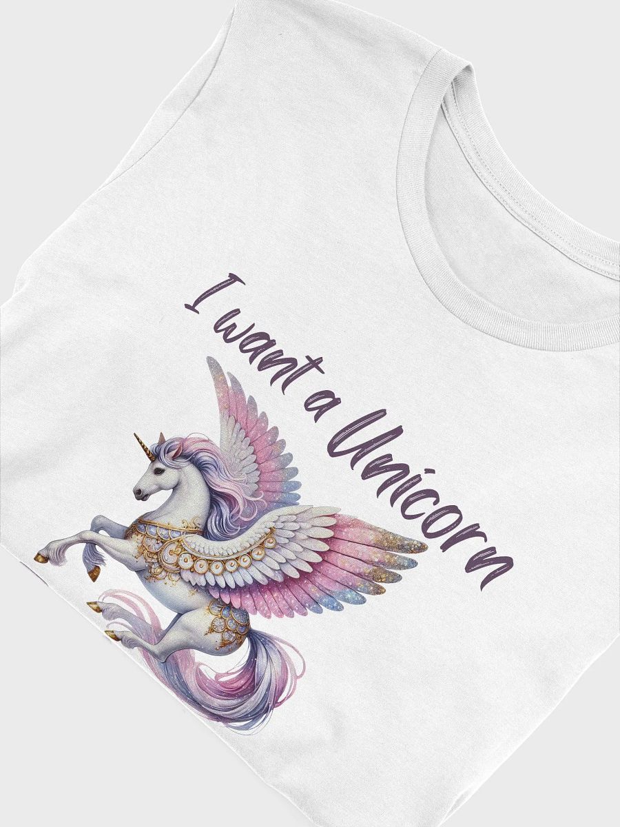 I want a Unicorn For Christmas Fantasy T-Shirt - Purple product image (4)