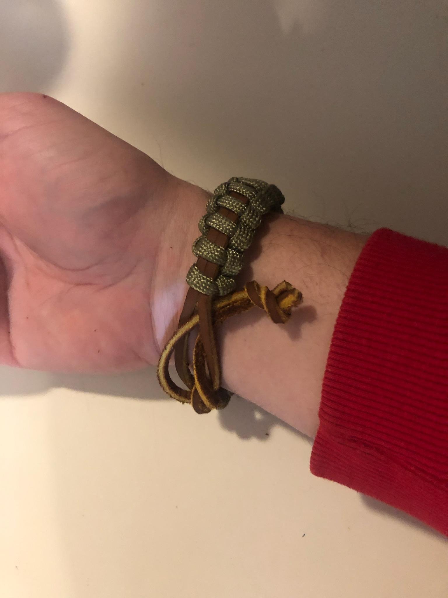 Leather Paracord Bracelet product image (5)