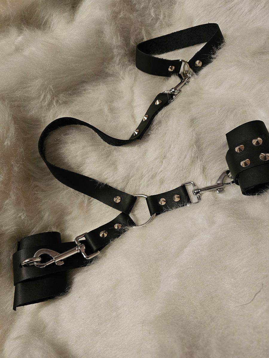 A Pair of Hand Crafted Leather Cuffs product image (11)