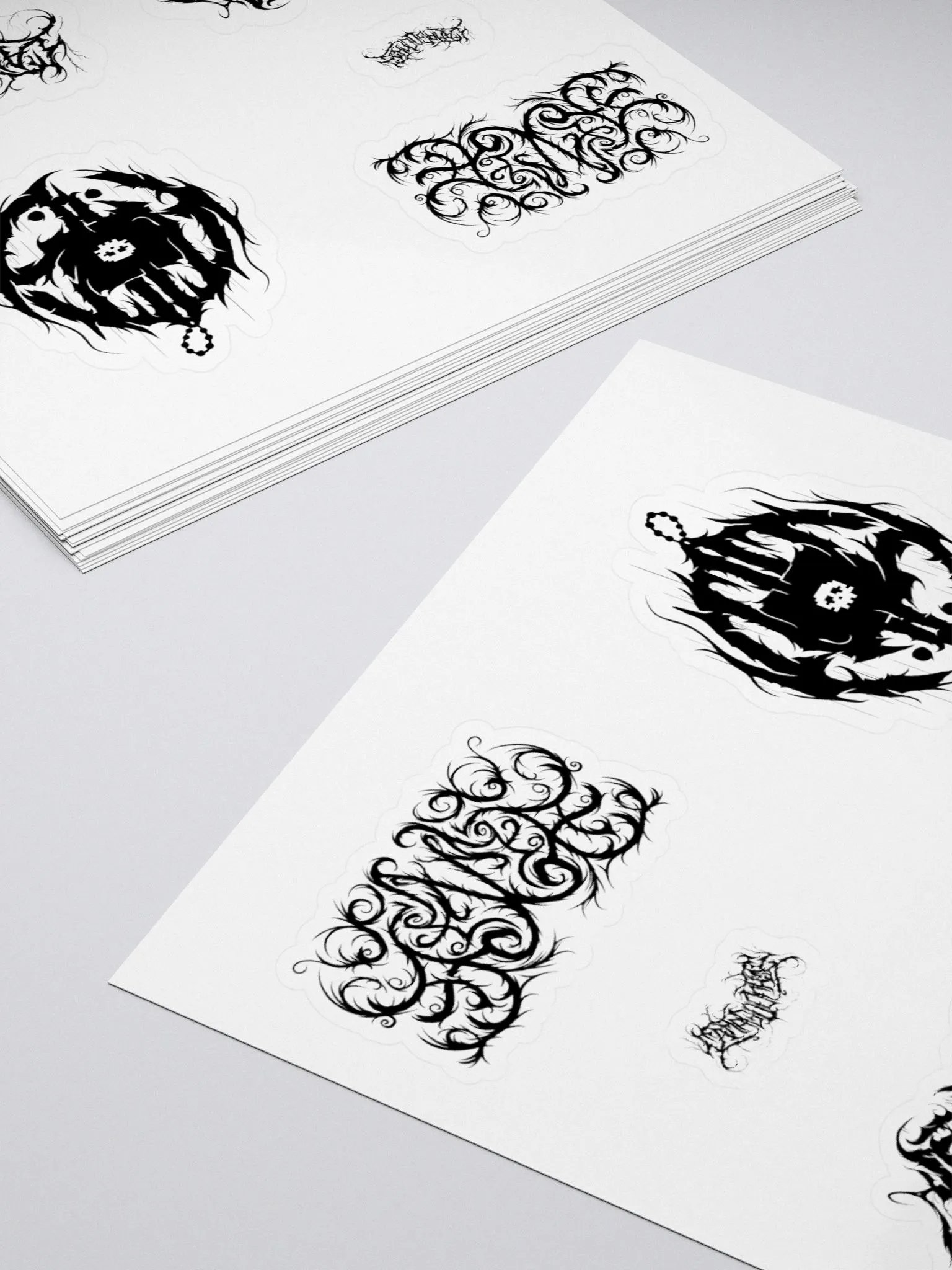 Threads of Power - Black Stickers product image (4)