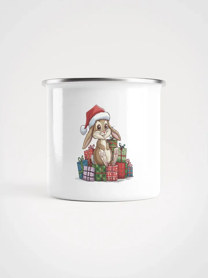 Santa Bunny Enamel Mug product image (1)