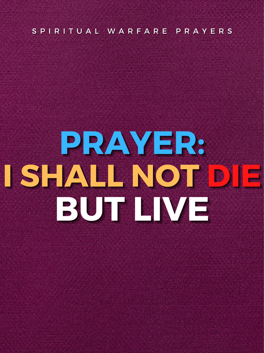 I Shall Not Die But Live Prayers product image (1)