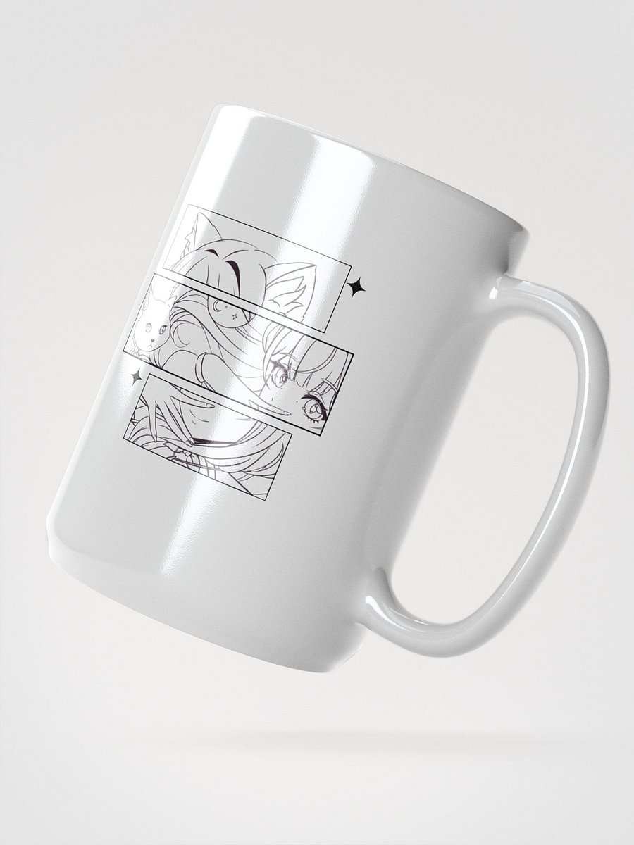 Manga Cat Ears White Glossy Mug product image (2)