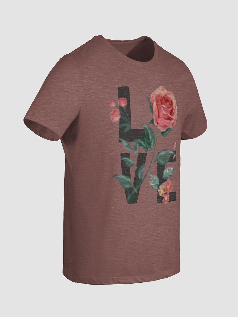 Women's Supersoft Relaxed-fit T-Shirt LOVE Flower Lettering product image (2)
