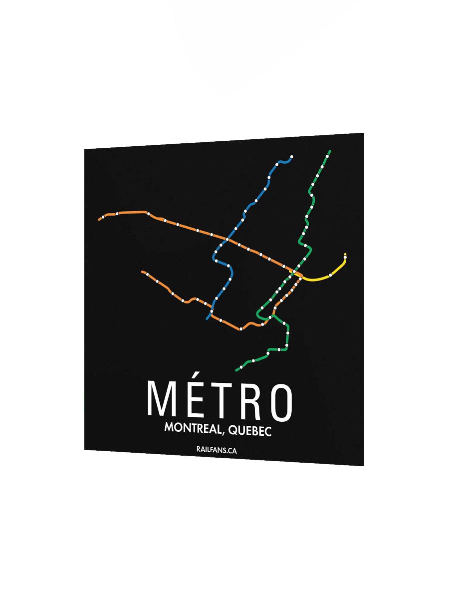 The Rail Fans Canada Transit Map - Metro product image (2)