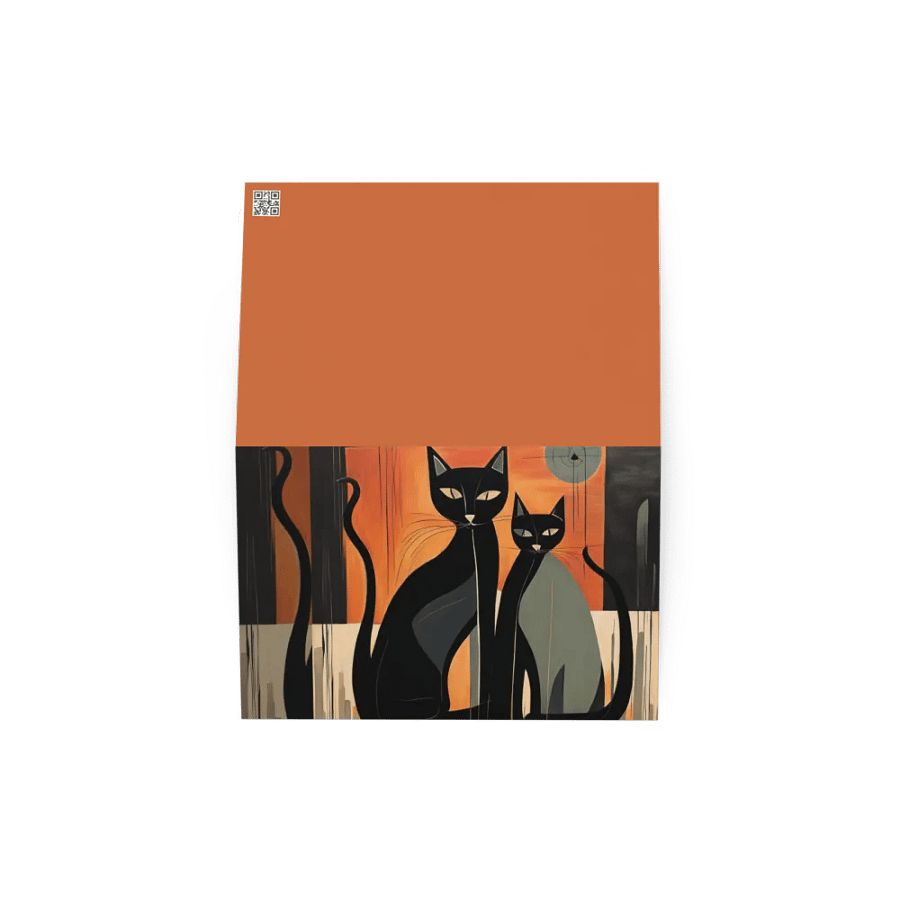 Abstract Black Love Cats product image (9)