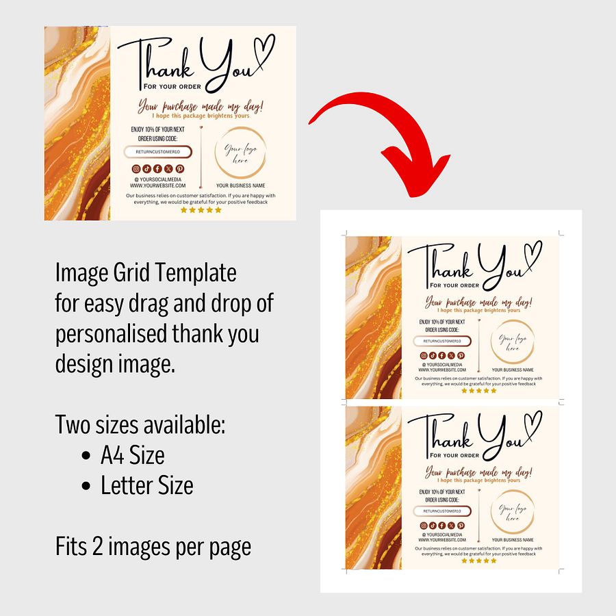 Phoenix - Thank You Card Template product image (8)