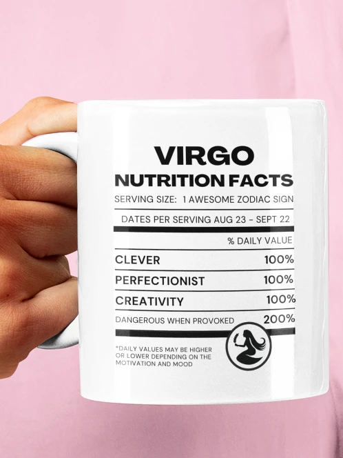 Virgo Nutrition Facts Mug product image (1)