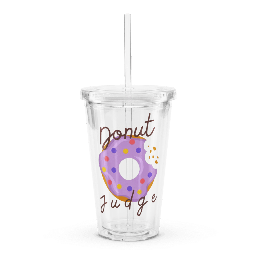 Donut Judge Clear Tumbler product image (1)