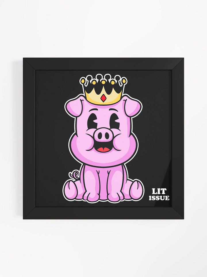 Porky Elegance-Framed Print product image (1)